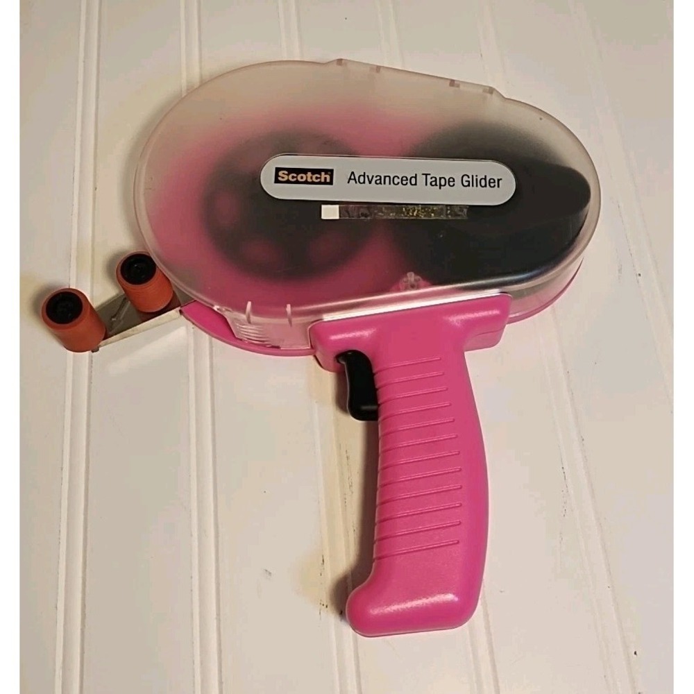 Scotch Advanced Tape Glider Tool Gun Pink ATG Double Sided Applicator 20900 1/4"